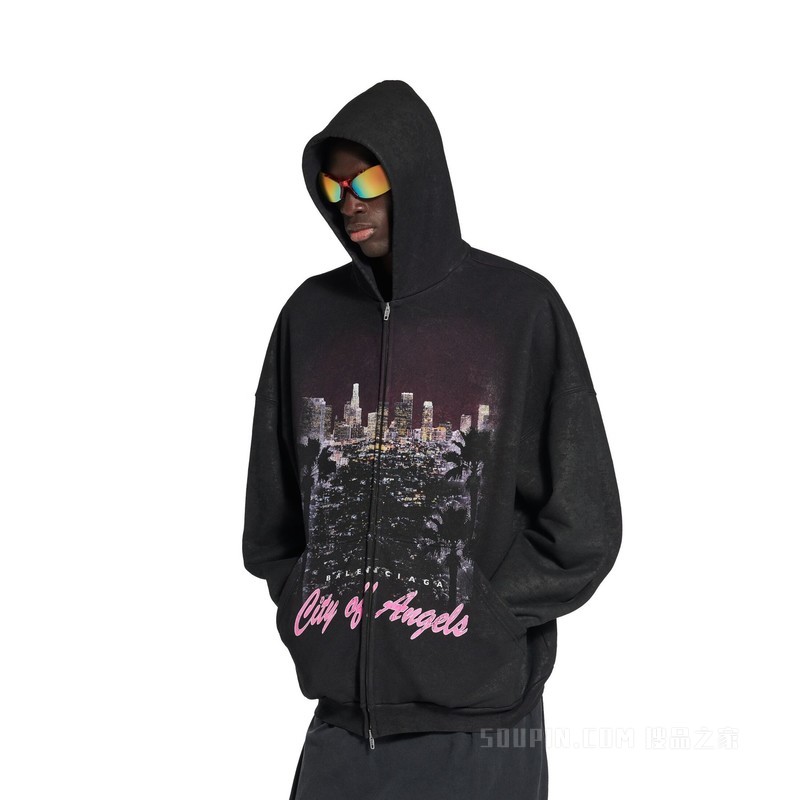 CITY OF ANGELS HOODIE外套拉链连帽卫衣