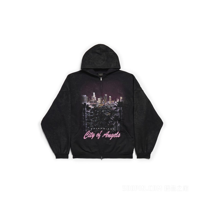 CITY OF ANGELS HOODIE外套拉链连帽卫衣