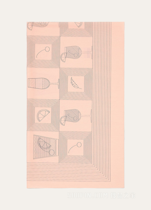 Aperitivo沙滩巾 棉 , 桑蚕丝