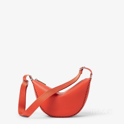 FENDI Roma皮革FENDI Melon小号手袋 珊瑚红皮革手袋