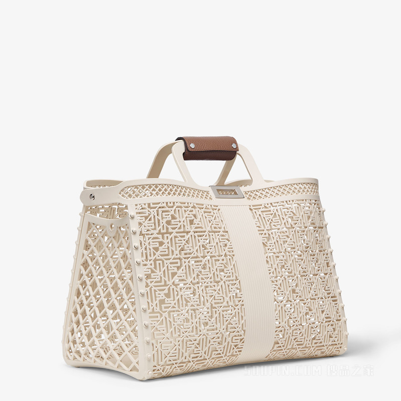 Basket Forty8 山茶花白回收塑料手袋