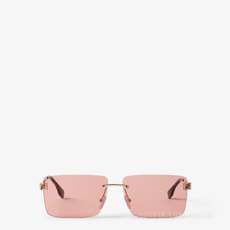 FENDI Sky 金色金属太阳镜