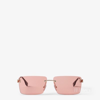 FENDI Sky 金色金属太阳镜