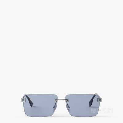 FENDI Sky 银色金属太阳镜