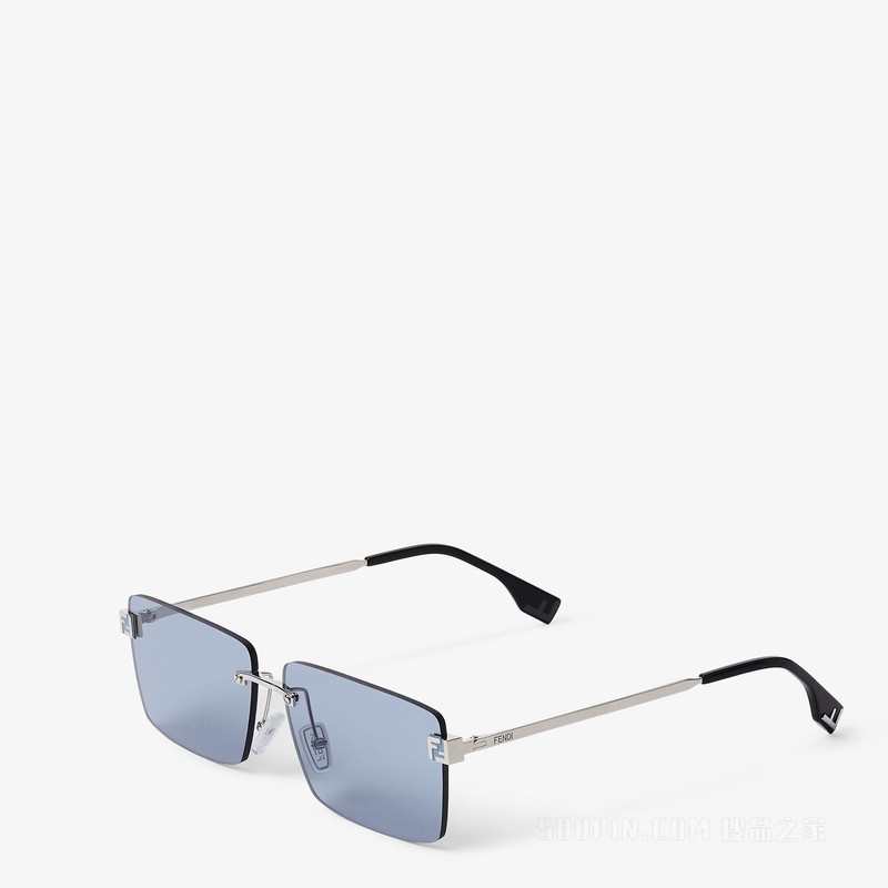 FENDI Sky 银色金属太阳镜