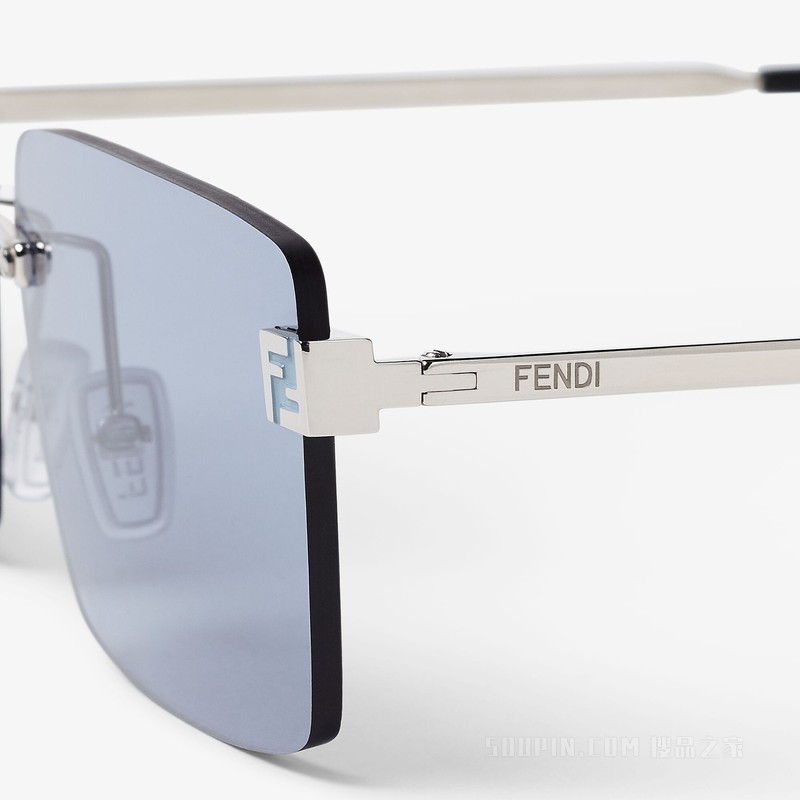 FENDI Sky 银色金属太阳镜