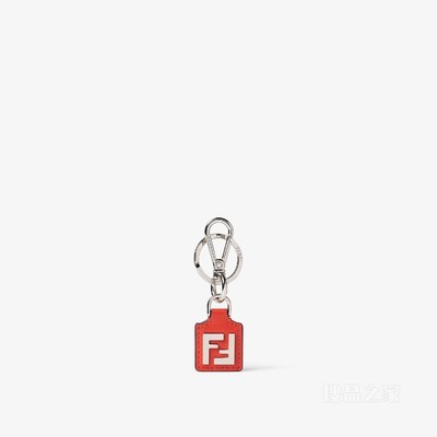 FF Squared钥匙圈 红色皮革钥匙圈