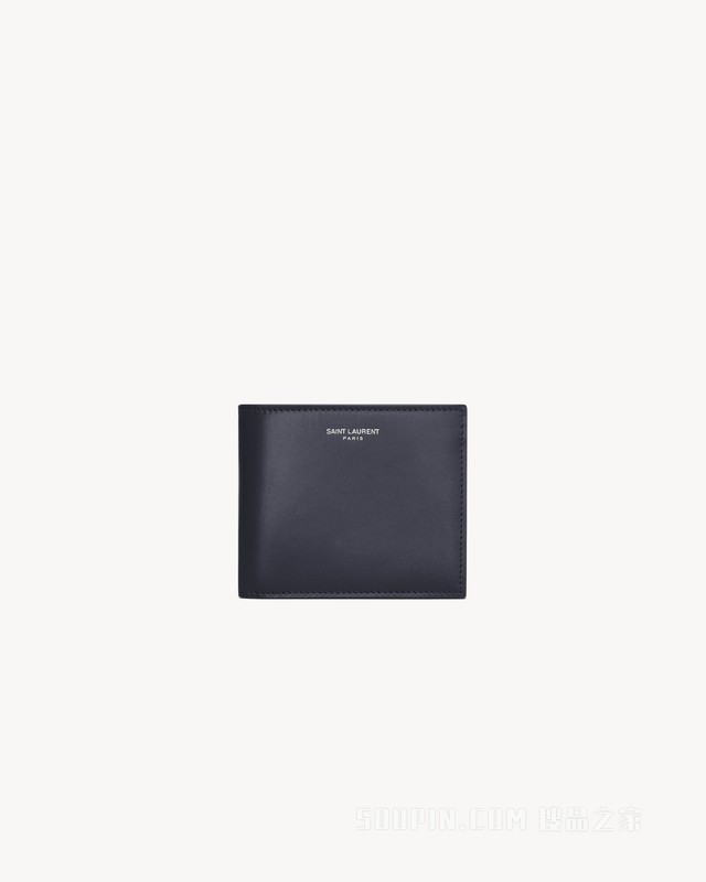 SAINT LAURENT PARIS光滑皮革横款钱包