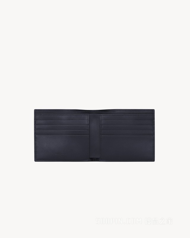 SAINT LAURENT PARIS光滑皮革横款钱包