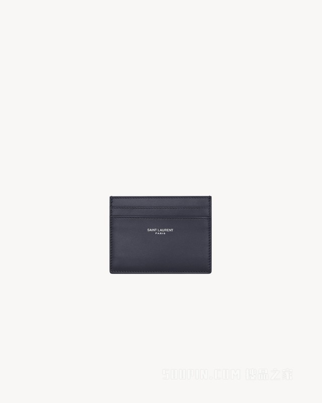 SAINT LAURENT PARIS光滑皮革卡包