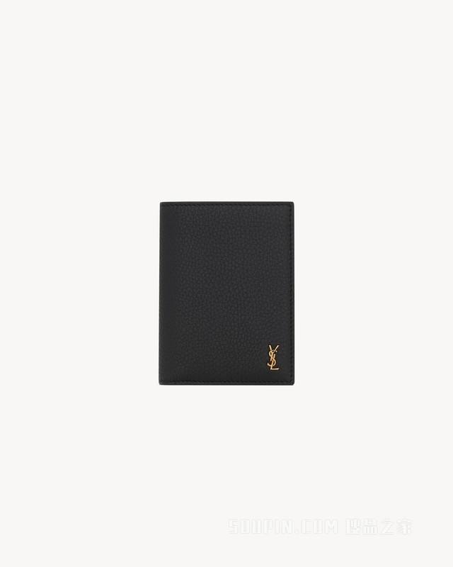 TINY LE CASSANDRE粒面皮革信用卡钱包