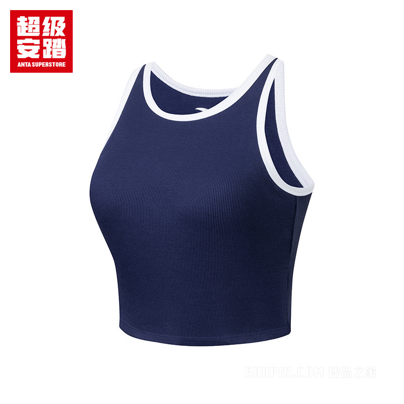 超级安踏生活系列运动复古女子针织背心