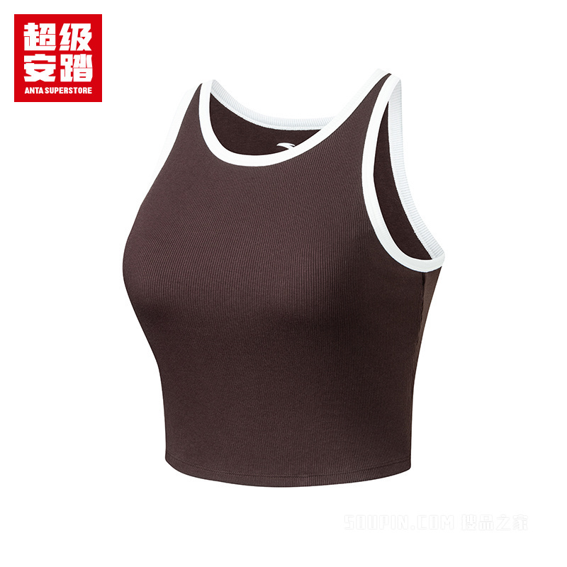 超级安踏生活系列运动复古女子针织背心
