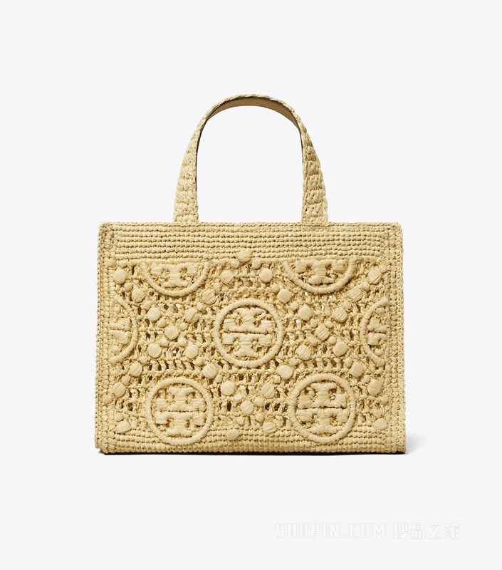 T Monogram 拉菲草手提托特包 自然原色