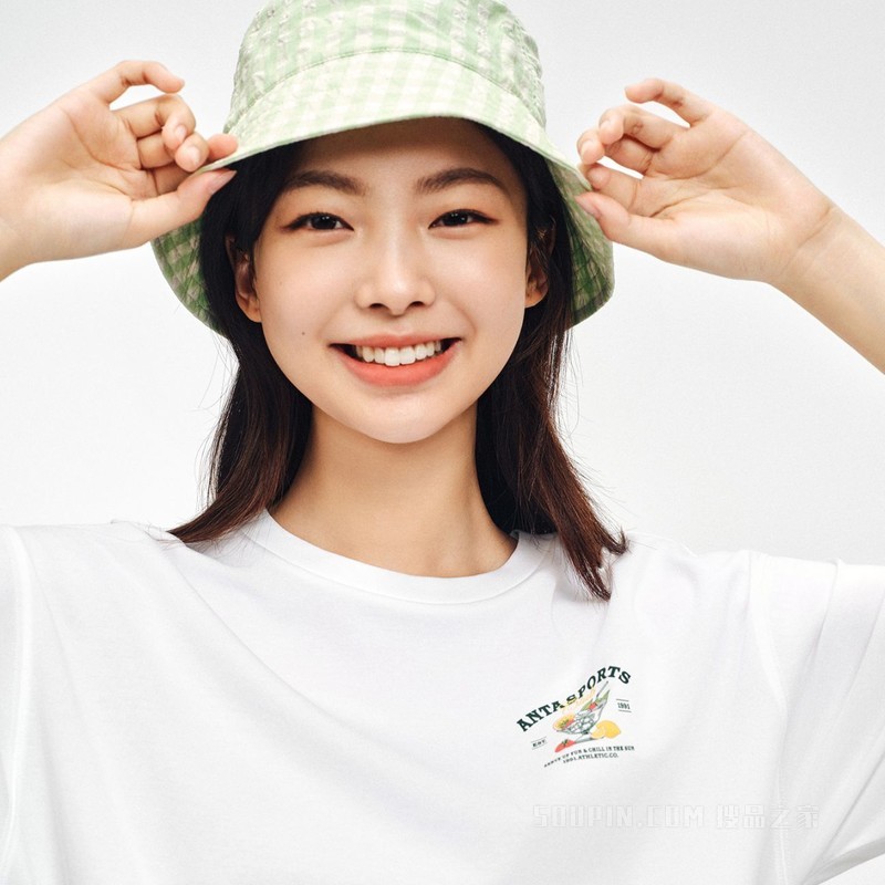 安踏冷萃TEE | 运动复古冰肤抗菌女子短袖针织衫