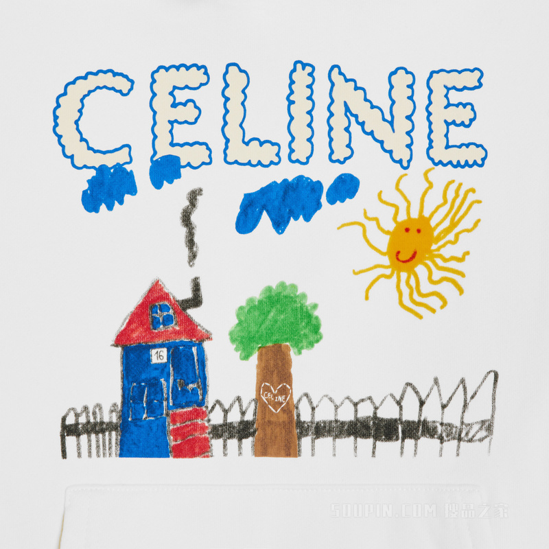 70年代风格连帽衫 米白色/多色-01MU