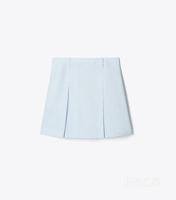 T Monogram 高尔夫短裙 以浅蓝色为底色的 T Monogram 图案