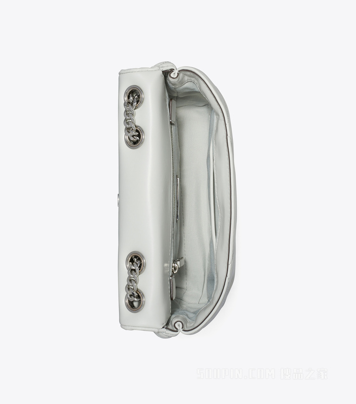 Kira 小号两用肩背包 浅钛白色