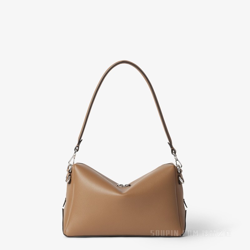 FENDI Lui中号手袋 浅棕色皮革手袋