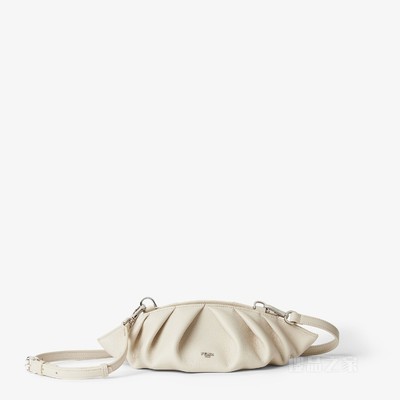 FENDI Food中号手拿包 象牙白色皮革手拿包