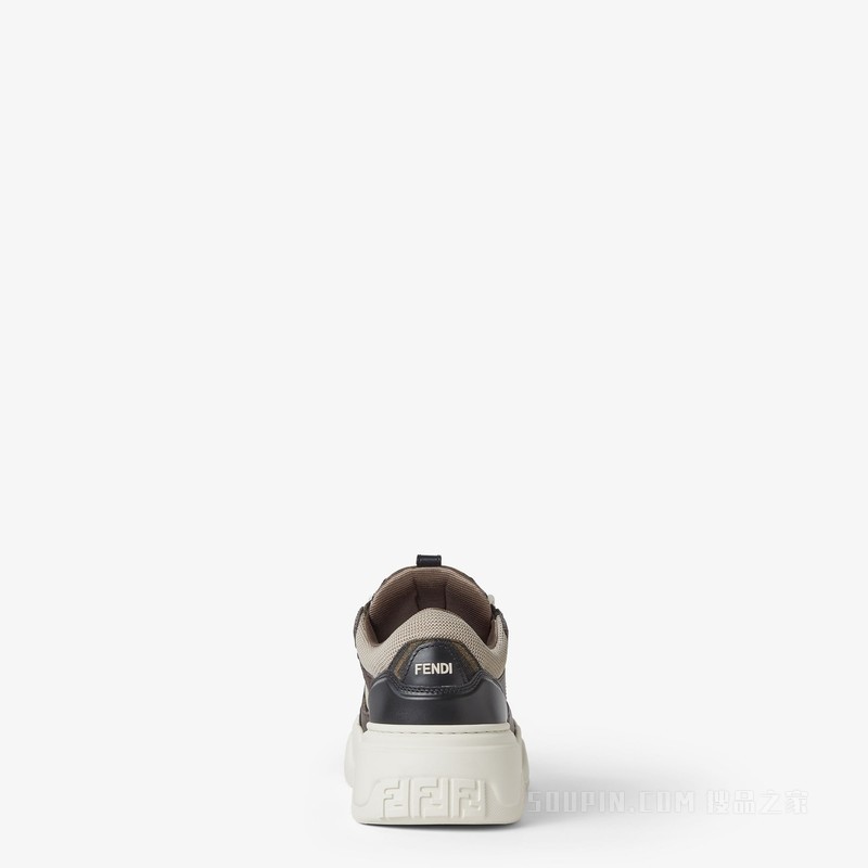 Fendi Force运动鞋 白色皮革低帮鞋