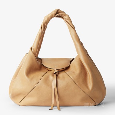 FENDI Spy大号手袋 米色皮革手袋