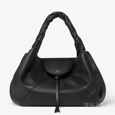 FENDI Spy大号手袋 黑色皮革手袋