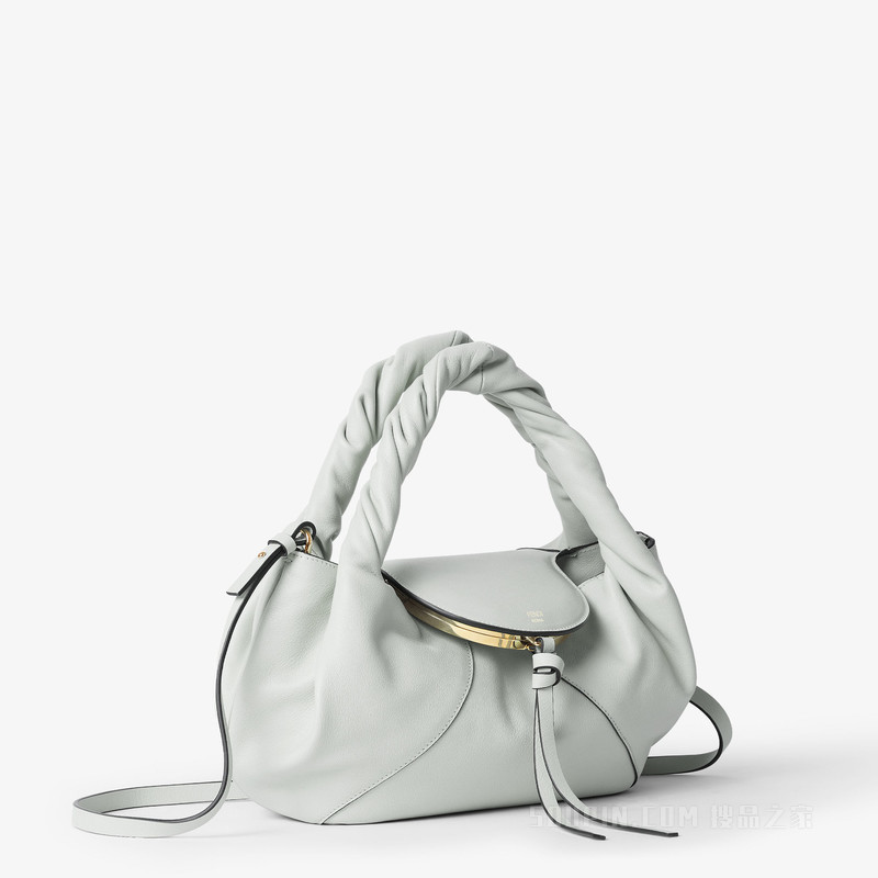 FENDI Spy小号手袋 抹茶绿皮革手袋