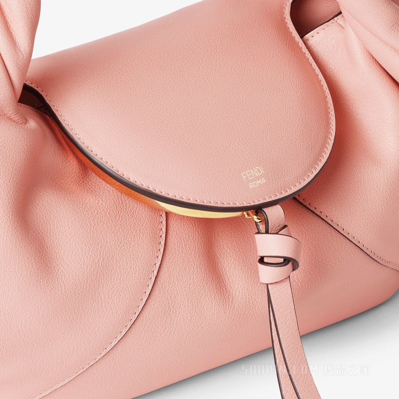 FENDI Spy小号手袋 粉红色皮革手袋
