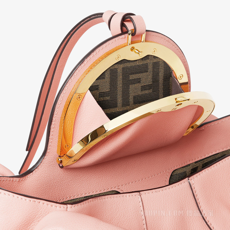 FENDI Spy小号手袋 粉红色皮革手袋