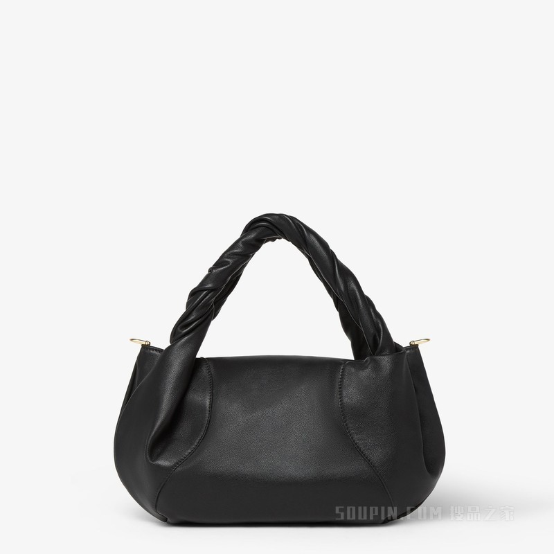 FENDI Spy小号手袋 黑色皮革手袋