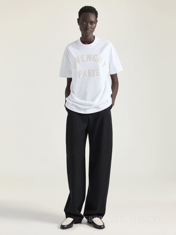 方正版型GIVENCHY Paris LOGO T恤