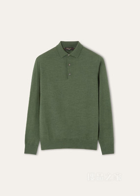 Loro Piana 男士 Polo 针织衫 初剪羊毛