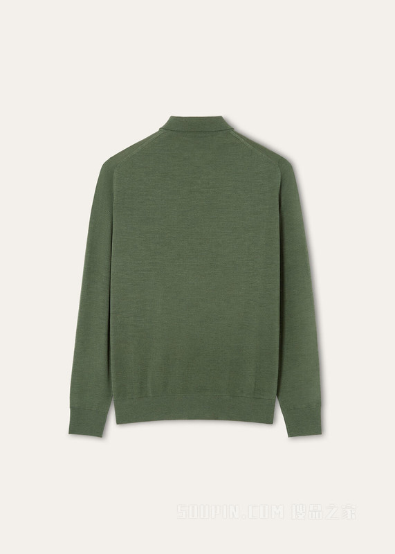 Loro Piana 男士 Polo 针织衫 初剪羊毛