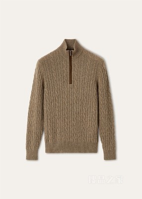 男士半高领针织衫 小羊绒