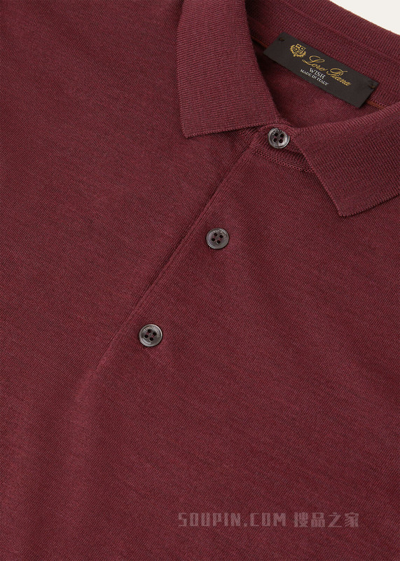 Loro Piana 男士 Polo 针织衫 初剪羊毛