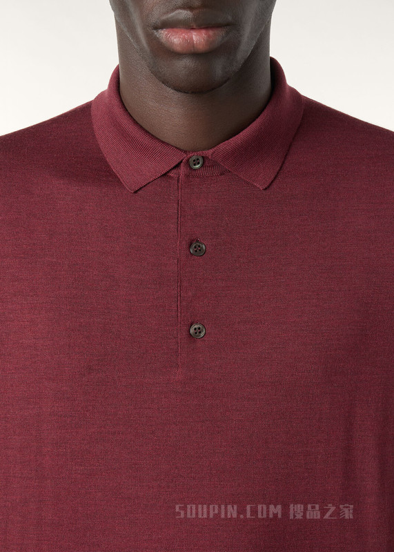 Loro Piana 男士 Polo 针织衫 初剪羊毛