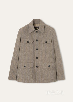 Piers男士户外夹克 亚麻, 初剪羊毛