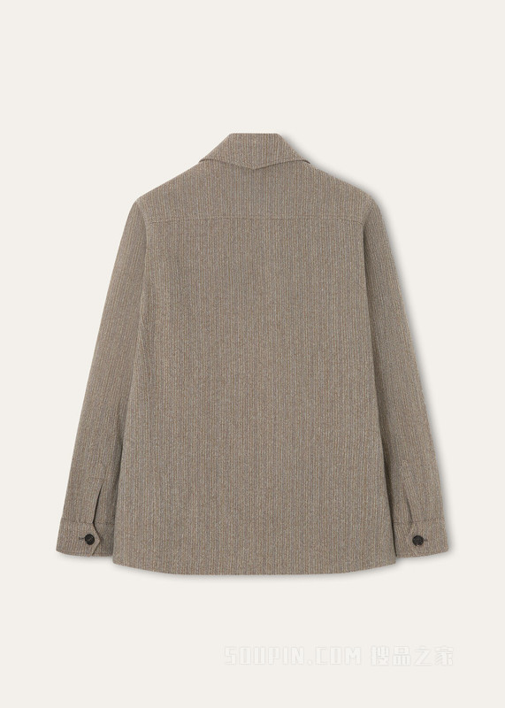 Piers男士户外夹克 亚麻, 初剪羊毛