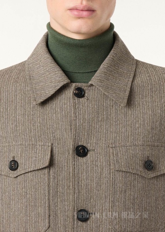 Piers男士户外夹克 亚麻, 初剪羊毛