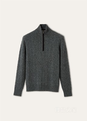 男士半高领针织衫 小羊绒