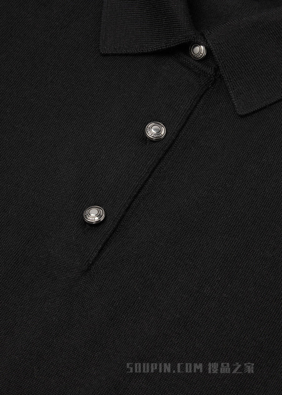 Sottile Polo衫 初剪羊毛, 羊绒, 桑蚕丝