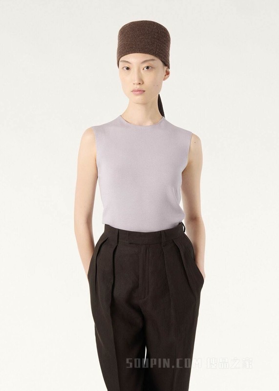 Siena女士上衣 桑蚕丝, 棉