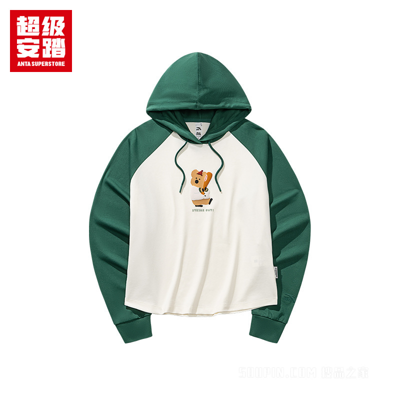 超级安踏×呆萌町联名女子冰感抗菌长袖针织衫
