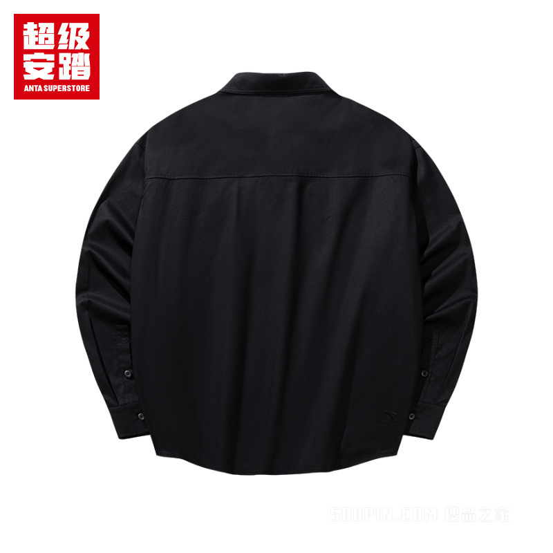 超级安踏潮流文化男子长袖衬衫