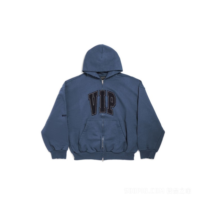 VIP TEAM LOGO SHIFTED拉链连帽卫衣
