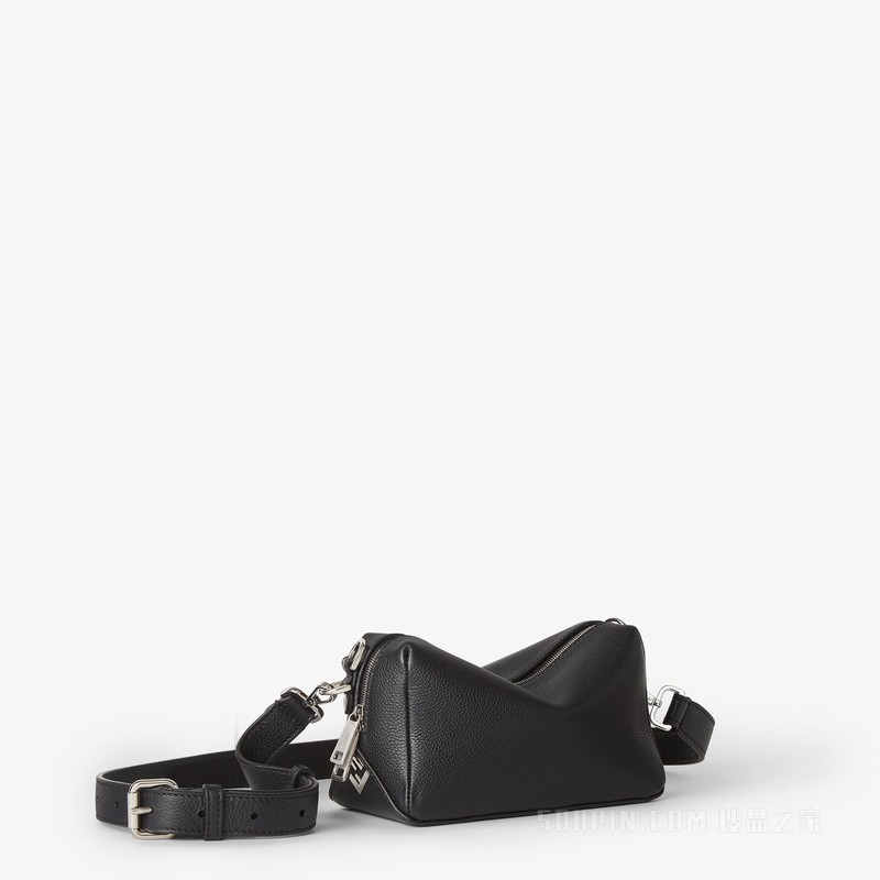小号FENDI Lui手袋 黑色皮革手袋