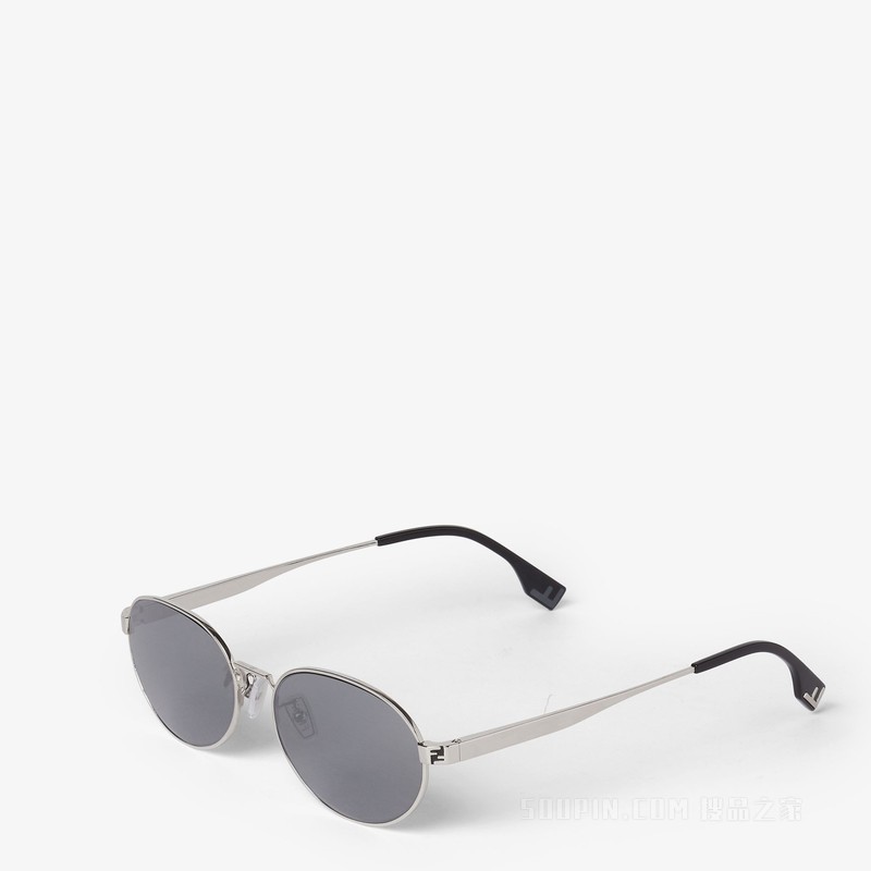 FENDI Sky 银色金属太阳镜