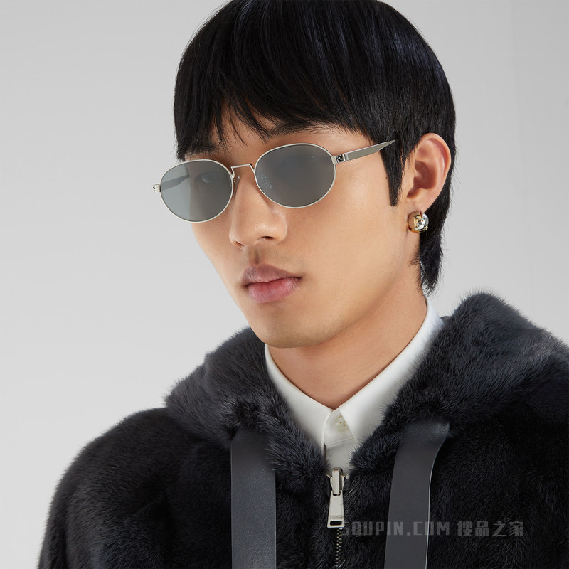 FENDI Sky 银色金属太阳镜