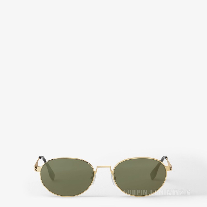 FENDI Sky 金色金属太阳镜